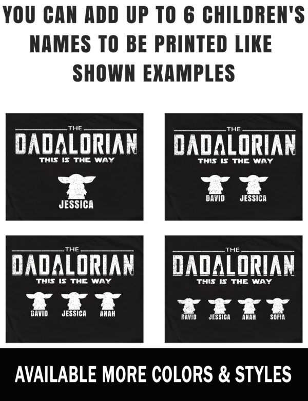 The Dadalorian Customized Dad Womens T shirt 1