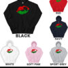 Afrocentric Red and Green Lips African Continent Hoodie