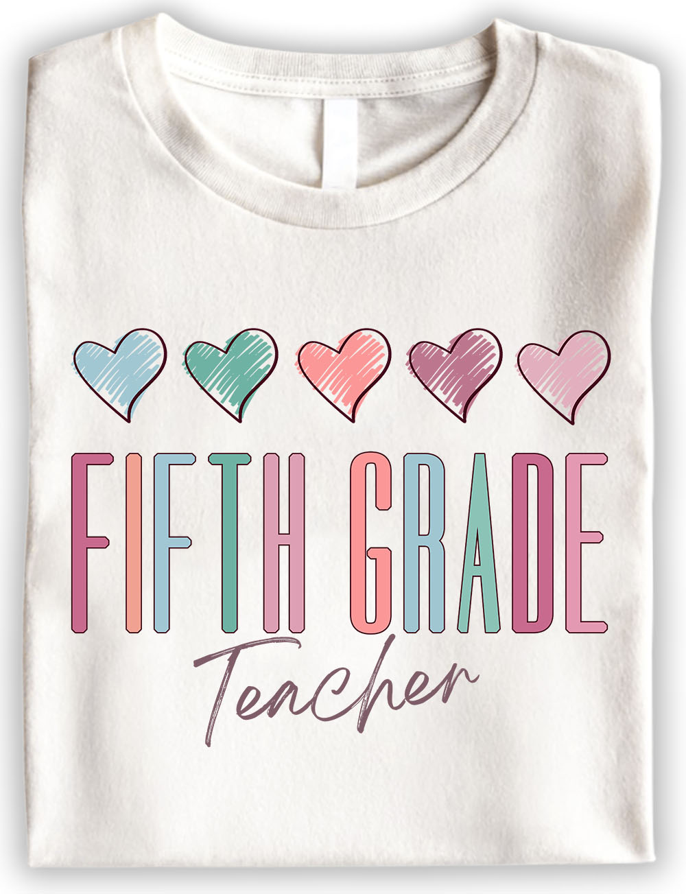 Custom Back to School Fifth Grade Teacher T Shirts