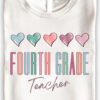 Custom Back to School Fourth Grade Teacher T Shirts