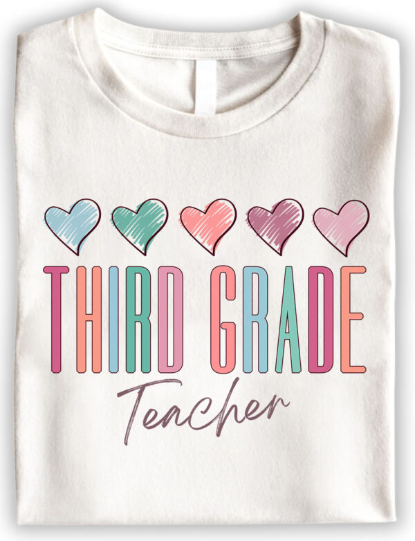 Custom Back to School Third Grade Teacher T Shirts