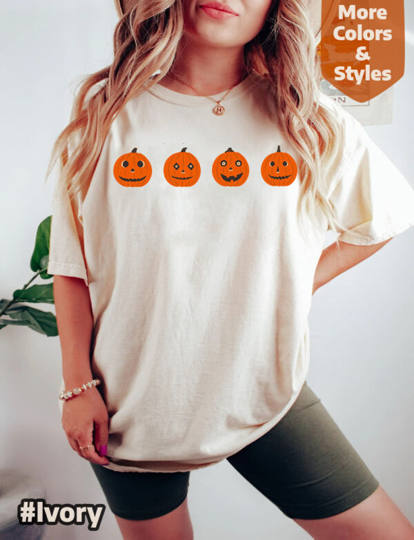Halloween Funny Pumpkins Jack o Lantern Graphic Comfort Colors Shirt