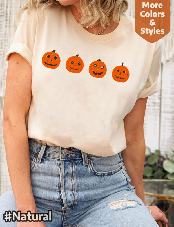 Halloween Funny Pumpkins Retro Jack o Lantern Graphic T Shirts