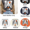 Skeleton Maternity Halloween Pregnancy Unisex T Shirts For Women