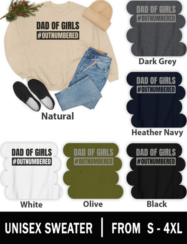 Fathers Day Gift for Daddy of Girls Unisex Sweatshirts