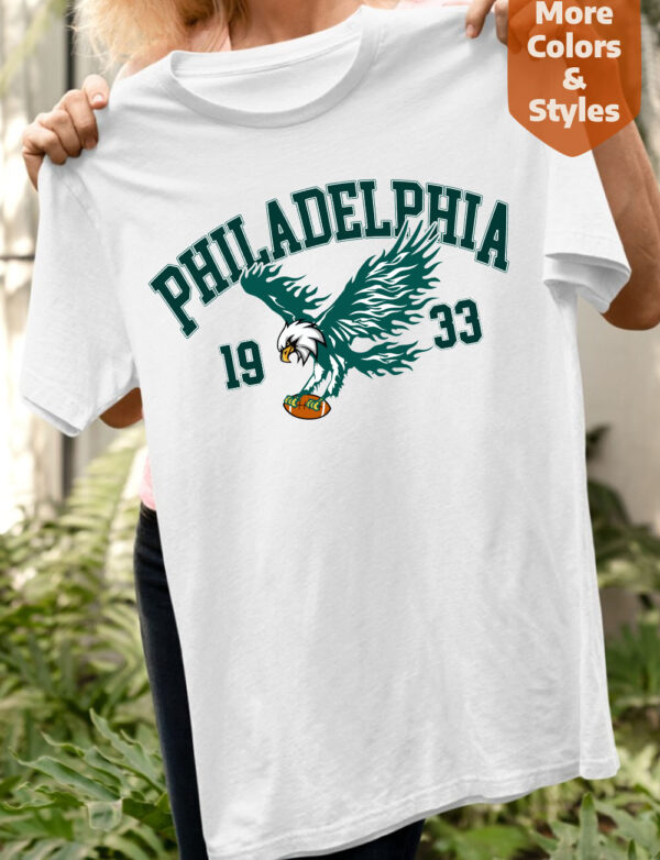 Philadelphia Football aigles fun white T-Shirt